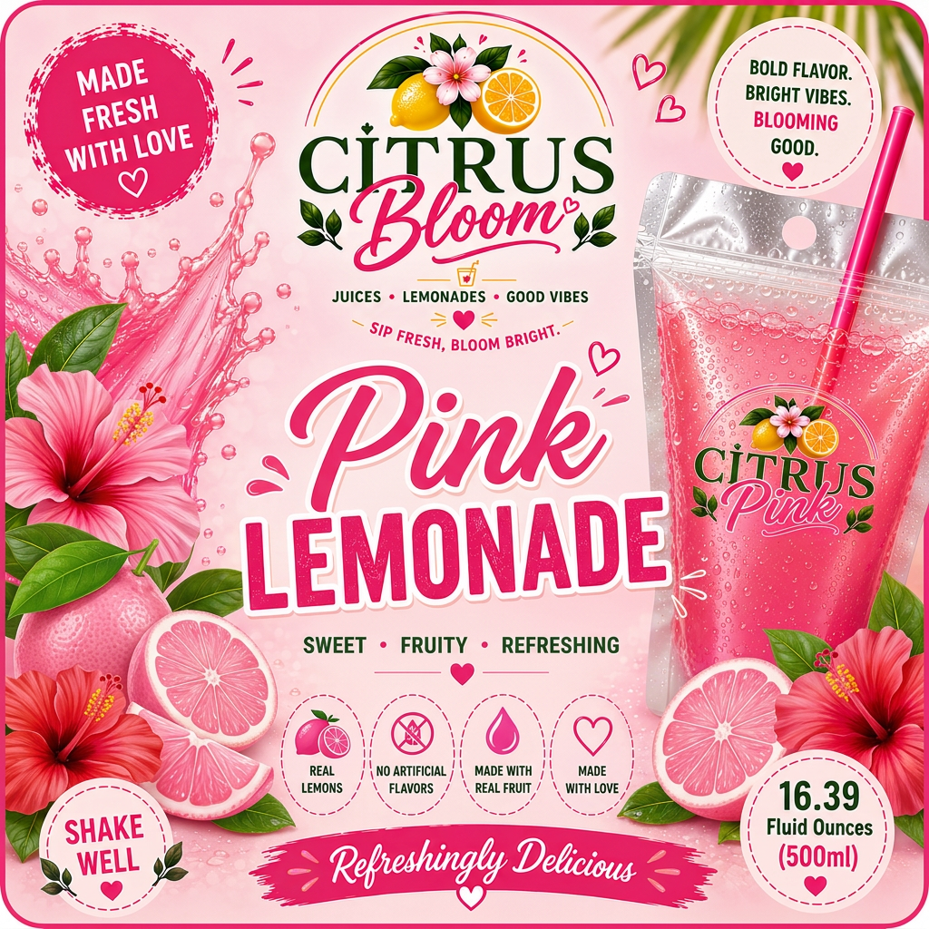 Pink Pouch Lemonade