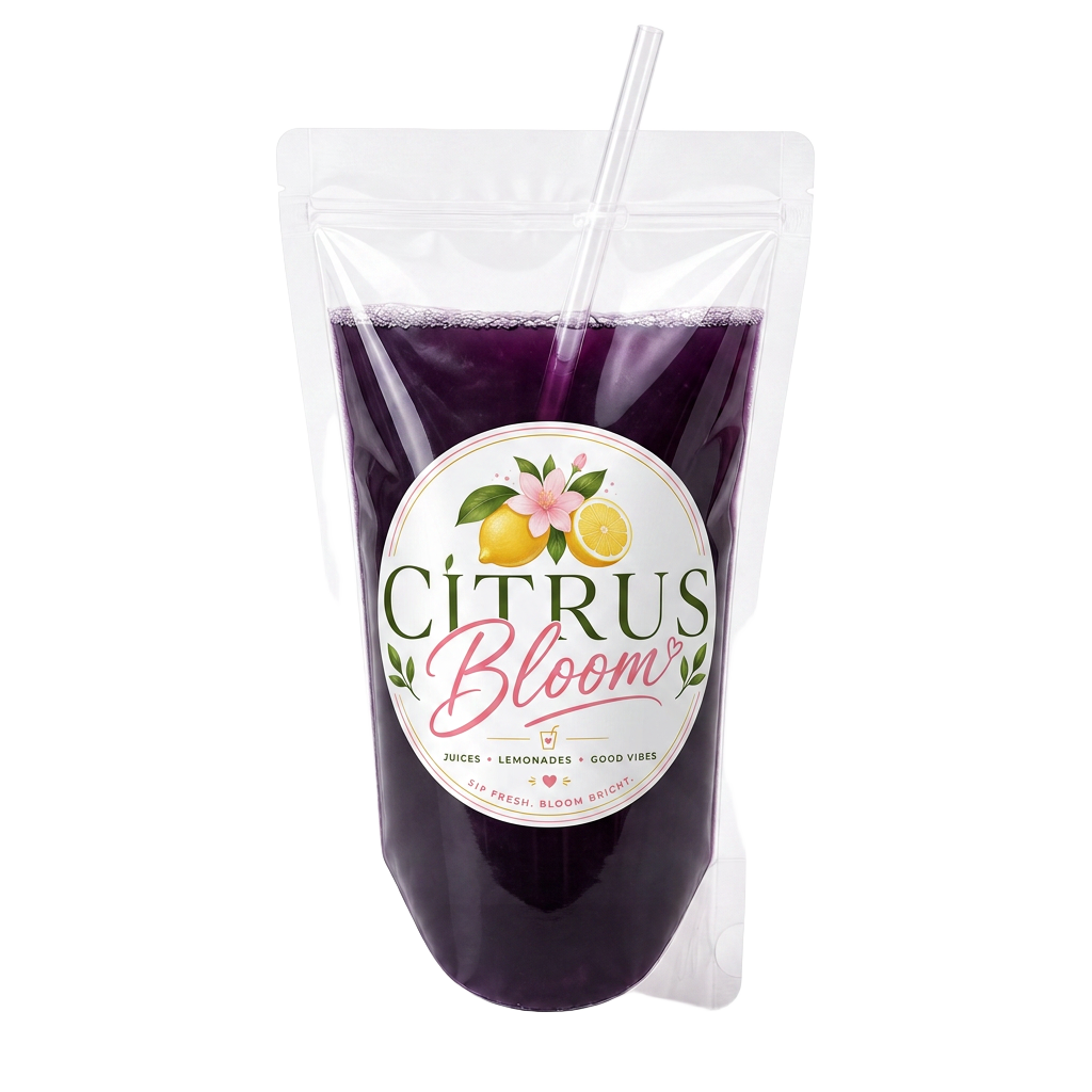 Blueberry Juice Pouch